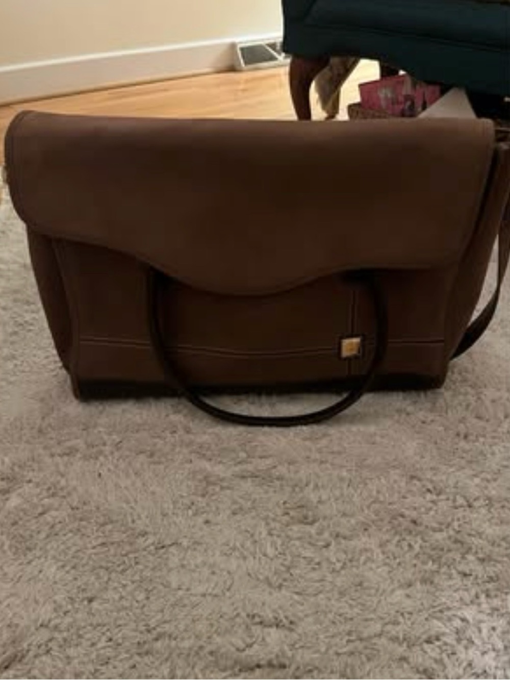 Diane Von Furstenberg Women’s Tan Suede Work Bag